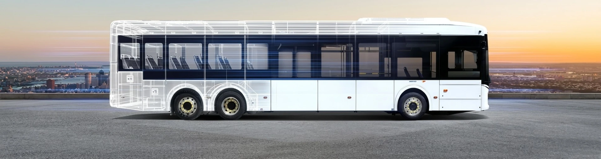 MU13E EV Bus vehicle banner