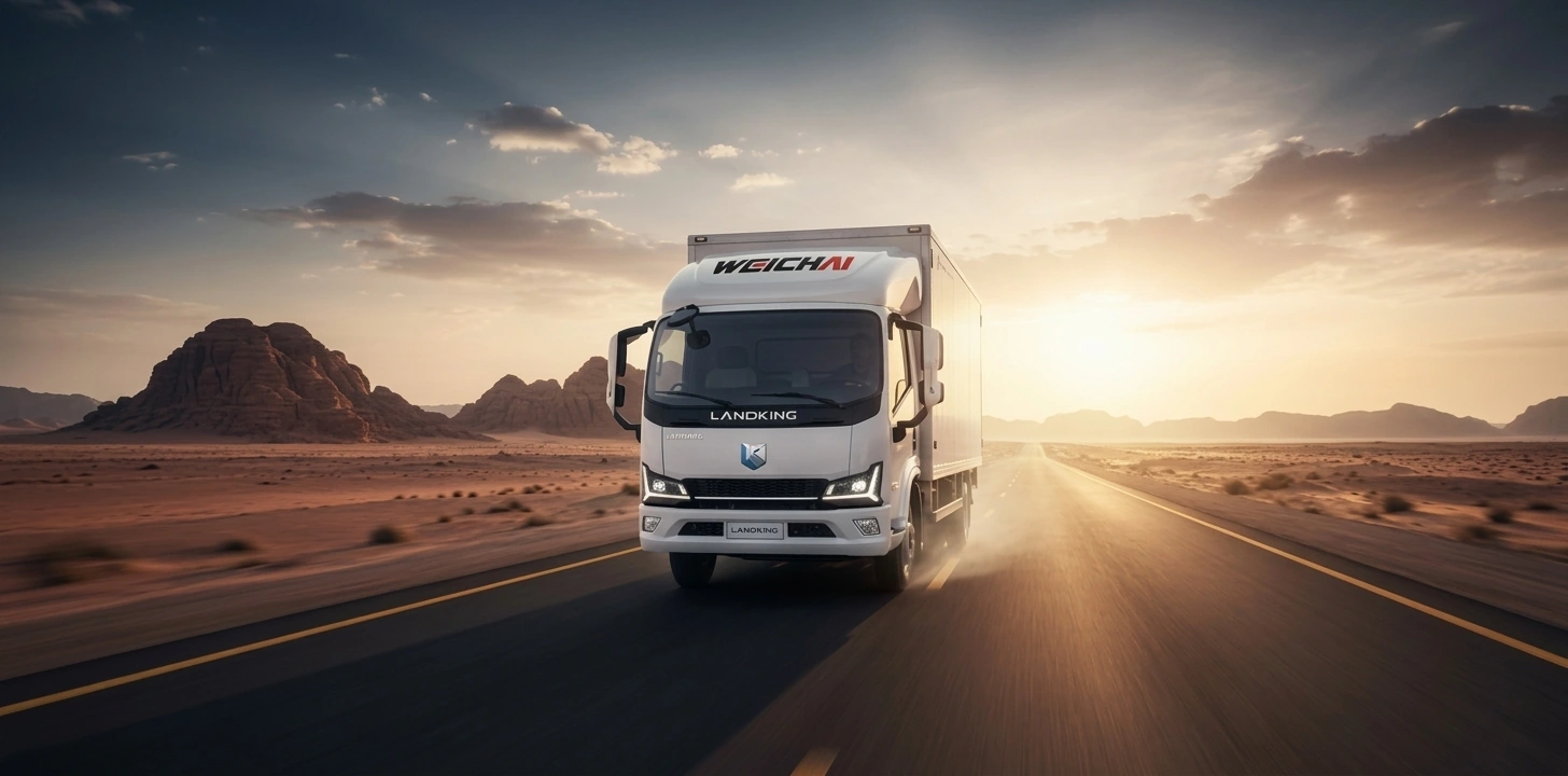 Sinolink electric truck on the road