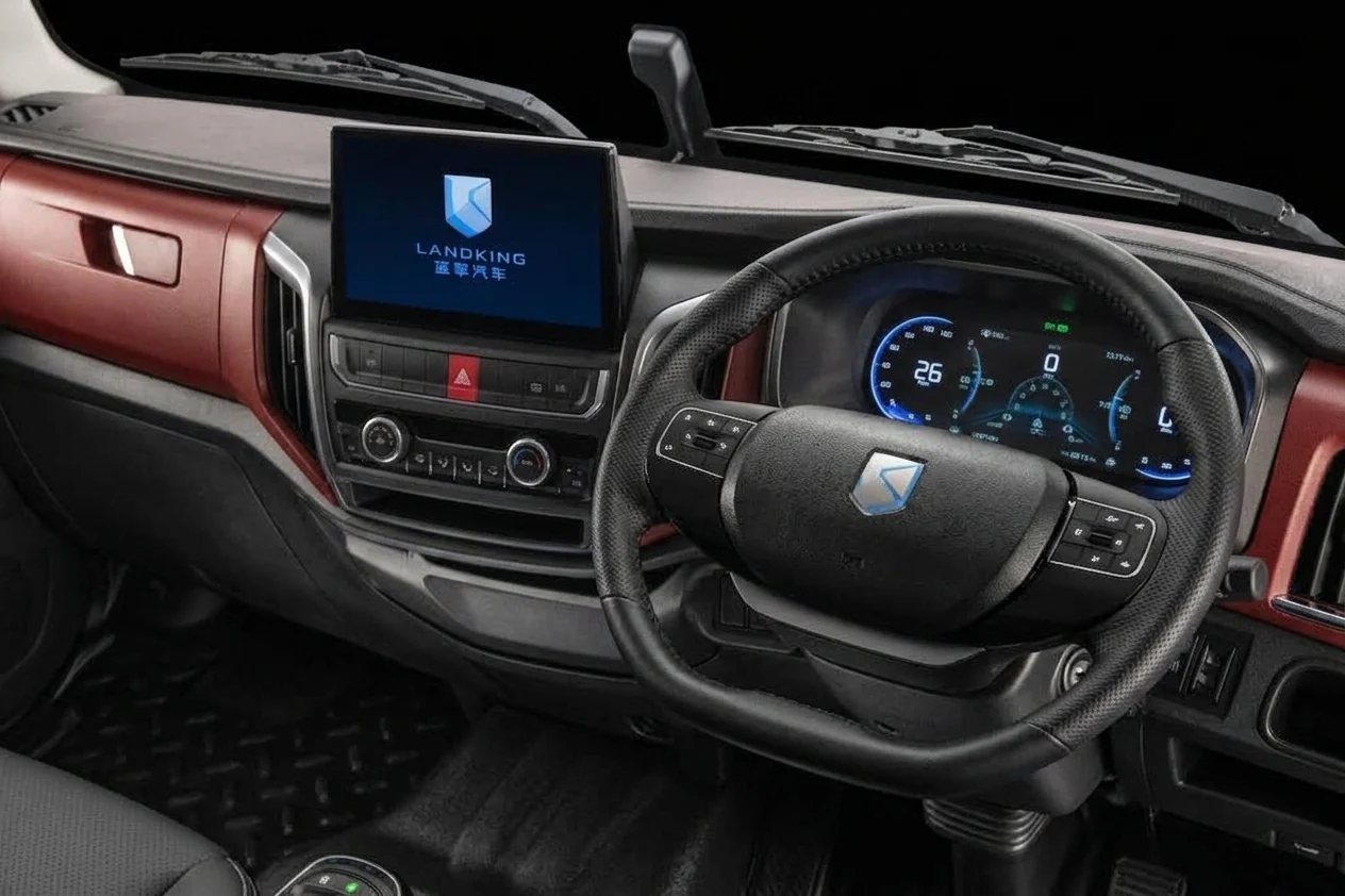 LandKing truck display and steering controls